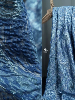 Жаккардовая ткань Звездное Небо Стиль масляной живописи Ручной работы Сумки для шитья своими РУКАМИ Женские юбки Одежда Модные дизайнерские ткани