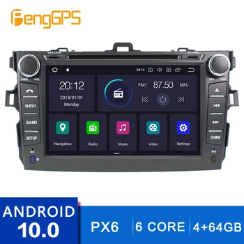 Android 10.0 GPS Навигация Для Toyota Corolla 2007-2013 Мультимедийное Головное Устройство CD DVD-Плеер Сенсорный Экран С Carplay 4 + 64G DSP