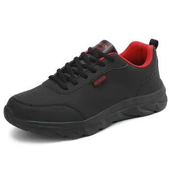 Мужские кроссовки Модные кожаные повседневные мужские спортивные кроссовки для бега на открытом воздухе Удобная мужская вулканизированная обувь