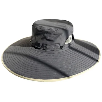 Шляпы Для рыбалки, Универсальная Кепка-Козырек / Съемный Верх Для мужского лица Летом, Солнцезащитная Шляпа Рыбака На открытом воздухе / С большими Полями
