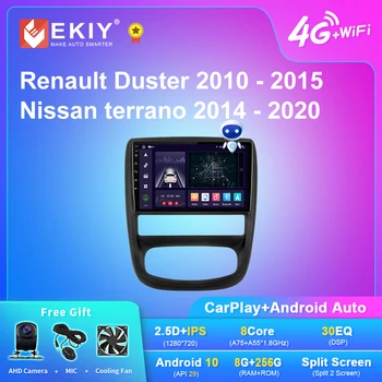 EKIY X7 Android 10 Автомагнитола для Renault Duster 1 2010-2015 Для Nissan terrano 2014-2020 Мультимедийный плеер Стерео Navi No 2din