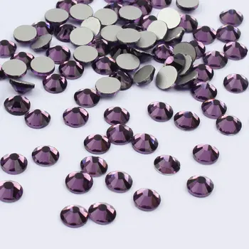 Lotus фиолетовый 3D дизайн ногтей Без исправлений Хрустальные стразы для украшения ногтей Клей на стекле Бриллианты Сделай сам Свадебный Цвет 405