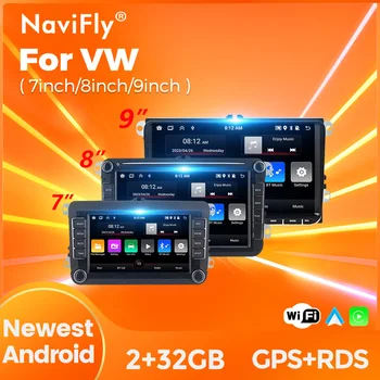 Новый Автомобильный Радиоприемник Android 13 Для Volkswagen VW Passat B6 B7 CC Tiguan Touran GOLF POLO Мультимедиа GPS Навигация Carplay Авто Стерео