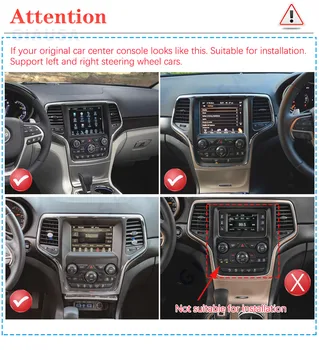 8 Core 8 + 128 г Android 12 12,1 дюймов Для Jeep Grand Cherokee WK2 2014-2020 Автомобильный Мультимедийный Видеоплеер GPS Навигация Радио Carplay