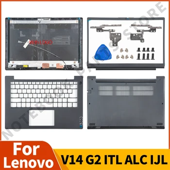 НОВАЯ Деталь Для Ноутбука Lenovo V14 G2 ITL ALC IJL LCD Задняя Крышка Передняя Рамка Подставка Для Рук Петли Нижнего корпуса Заменены Черными