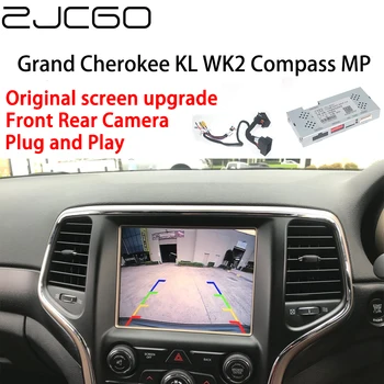 Вид сзади Автомобиля Обратная Фронтальная Камера Цифровой Декодер Коробка Интерфейсный Адаптер Для Jeep Grand Cherokee KL WK2 Compass MP 552 2014 ~ 2019