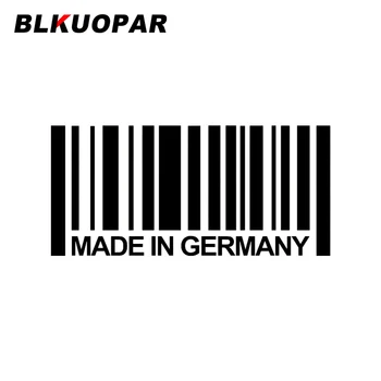 BLKUOPAR Сделано В Германии Пользовательский Штрих-код Страны Автомобильная Наклейка Солнцезащитная Наклейка На Багажник Караван Мотоцикл Высечки Протектор Двери Автомобиля