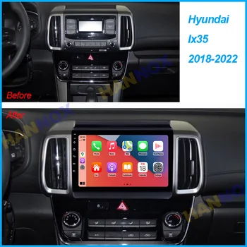 9-дюймовый Автомобильный Радиоприемник Стерео Для Hyundai IX35 2018-2023 Android Автоматическая Мультимедийная Система GPS Навигация DVD-плеер FM RDS WIFI BT