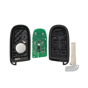 2 Кнопки Smart Remote Брелок 433 МГц 4A Чип для Jeep Compass 2015 2016 2017 2018 2019 2020 2021 FCC: M3N-40821302 SIP22