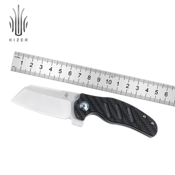 Kizer Mojave Exclusive C01C Mini V3488E3 Складной Карманный Нож Из Углеродного Волокна и Рукоятки G10 с Лезвием 154 см EDC Knife