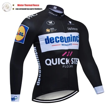 2023 Зимняя флисовая велосипедная куртка QUICK STEP, мужская Зимняя велосипедная одежда, MTB, топы с длинными рукавами, джерси для шоссейных велосипедов, Шерстяные рубашки