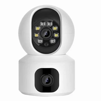 2MP 1080P Yoosee /iCSee/V380pro APP Двухобъективная Полноцветная PTZ IP-Купольная Камера AI Humanoid Home Security CCTV Радионяня