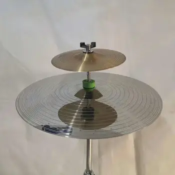 Металлическая джазовая барабанная муфта для установки тарелок, двухслойная подставка, аксессуар Hi Hat для перкуссии