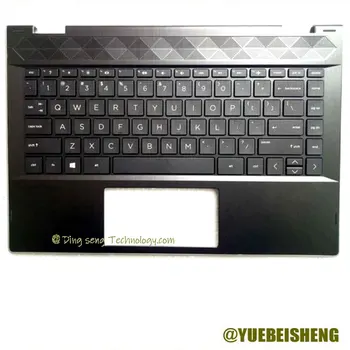 YUEBEISHENG 95% Новый для HP Pavilion X360 14-CD подставка для рук US keyboard верхняя крышка корпуса, серебристый край
