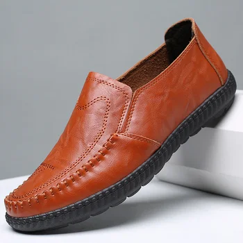 Мужская кожаная обувь весенне-осенние деловые туфли в британском стиле, модная повседневная кожаная обувь, свадебные туфли для жениха