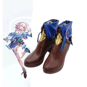 Обувь для косплея Star Rail 7 марта, ботинки из искусственной кожи в стиле аниме, реквизит для вечеринки по индивидуальному заказу