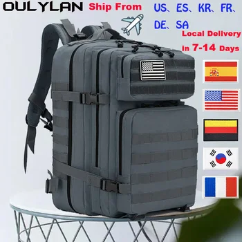 Военные рюкзаки 45Л большой вместимости на 3 дня армейские штурмовые сумки Molle для походов на открытом воздухе, рюкзак для кемпинга