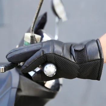 Ветрозащитные велосипедные теплые перчатки с электрическим подогревом на весь палец для мужчин GTWS