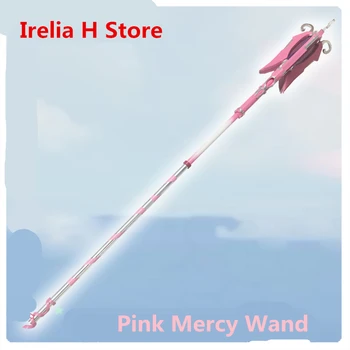 Розовые крылья милосердия и палочка для косплея OW /Wand