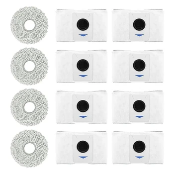 Вакуумные мешки для пыли, Как показано На рисунке, Волокно + Нетканый материал, Подходящий Для пылесборника ECOVACS DEEBOT T20 OMNI/ X1 OMNI/X1 E Omni