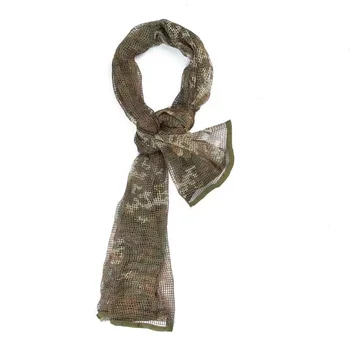 Военный тактический шарф камуфляжный сетчатый шейный платок KeffIyeh Sniper для лица, вуаль, повязка на голову Shemagh для кемпинга на открытом воздухе, охоты