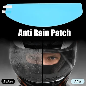 Мотоциклетный шлем Прозрачная Противотуманная Непромокаемая пленка, Линза шлема, Наклейка с прочным нанопокрытием, аксессуары для мото-шлема для безопасного вождения