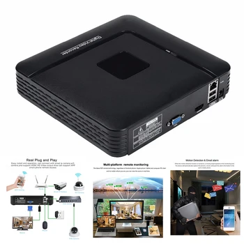Розничная продажа H.265 CCTV NVR 5Mp/4Mp 8-канальная мини-сеть Xmeye с максимальным видеовыходом 4K