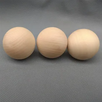Сплошной шарик натурального цвета, 6 мм, Круглые деревянные бусины без отверстий, бусины для ручной работы