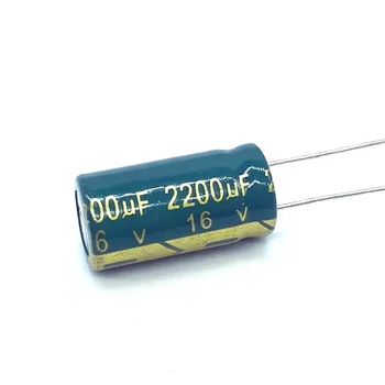 10шт 2200 мкФ 16 В 2200 МКФ16 В 105C Радиальный электролитический конденсатор 10*20 мм