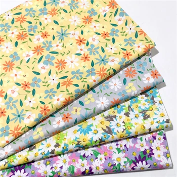 50*160 см 100% хлопок саржа цветочные ткани для шитья своими руками текстиль ткань tecido лоскутное постельное белье квилтинг