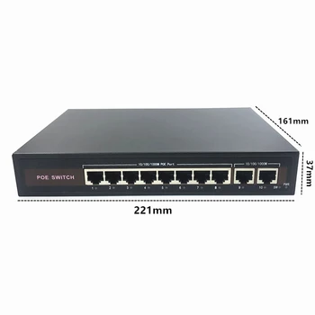 48V Ethernet POE коммутатор с портом IEEE 802.3 af/at Подходит для IP-камеры/беспроводной точки доступа/системы видеонаблюдения 5/8 10/100 Мбит/с