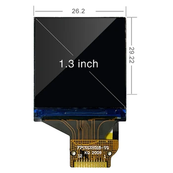 Детектор ядерного излучения ЖК-экран 240X240 Емкостный 1,3-дюймовый тестовый дисплей Цветной экран для тестирования ядерного излучения Простой в использовании