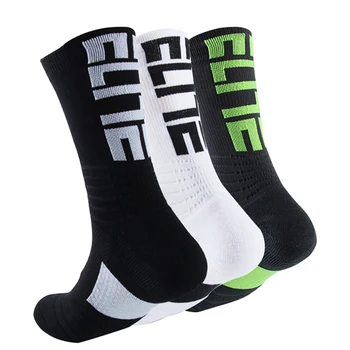 Мужские спортивные носки Элитные баскетбольные нескользящие утолщенные махровые противоударные носки Вязаные носки с буквами