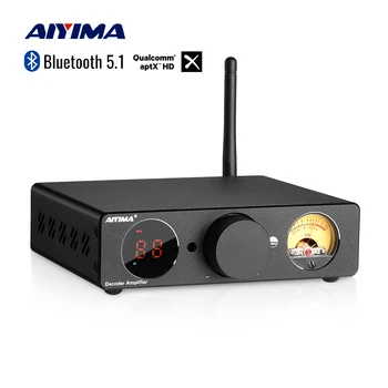 AIYIMA Audio TPA3255 Bluetooth Усилитель мощности 300Wx2 Стерео HiFi Цифровой Домашний Усилитель USB DAC Домашний Усилитель VU Метр для пассивного динамика