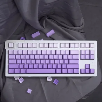125 Клавиш Cherry Profile Gradient Purple PBT Keycaps Top/Side Dye Sub Key Caps Для Механической Клавиатуры Cherry Mx Gamer Keycaps