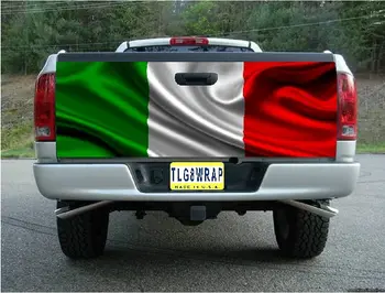 Крышка багажника Оберточная Бумага T50 Италия Итальянский Флаг Виниловая Графическая Наклейка Наклейка F150 F250 F350 Ram Silverado Sierra Tundra Ranger Frontier Tita