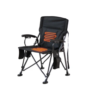 Походный стул Складной портативный стул с подогревом, складной стул для пикника, пляжный стул для рыбалки, путешествий