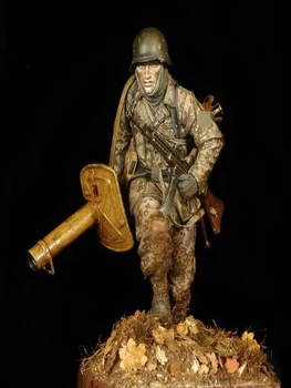 Солдатик из смолы 1/16 древний офицер, подставка для фэнтезийного солдата, модель в разобранном виде, Неокрашенный набор для сборки фигурок