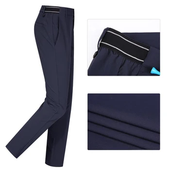 Одежда для гольфа PGM Мужские брюки для осенней защиты от ветра и тепла Эластичный пояс Спортивные брюки для гольфа Принадлежности для гольфа