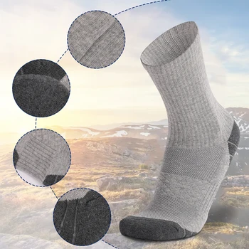 4 пары носков, впитывающих пот, Дышащие амортизирующие средние носки, нескользящие утолщенные носки для бега для мужчин и женщин