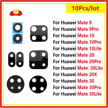 10шт Для Huawei Mate 30 20 10 9 Pro Mate 30 Lite 20X Задняя Крышка Объектива Камеры Заднего Вида Стекло с Адгезивной Наклейкой Запасные Части