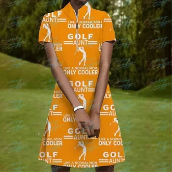 Женская юбка для тенниса и гольфа с короткими рукавами, удобная и быстросохнущая, для отдыха на свежем воздухе, лето, новый стиль 2024 года.