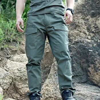 Мужские тактические брюки, дышащие мужские брюки-карго с несколькими карманами, повседневные походные джоггеры для рыбалки, рабочие брюки, мужские длинные брюки
