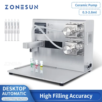 ZONESUN ZS-YTXY2 Керамический Плунжерный Насос Высокой Точности Автоматическая Машина Для Розлива Жидкости в Стеклянную Пробирку с реагентом ZONESUN ZS-YTXY2
