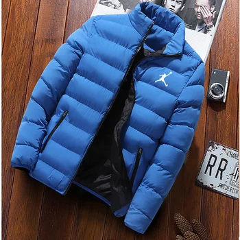 Зимняя мужская стеганая куртка 2023 года для среднего и молодого возраста, большого размера, легкая и тонкая короткая стеганая куртка, теплое пальто S-4xl