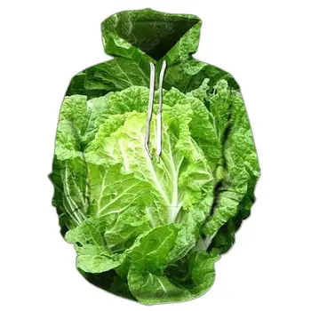 Осенне-зимний органический зеленый растительный свитер 2023 с 3D принтом, красивая мужская и женская толстовка с капюшоном
