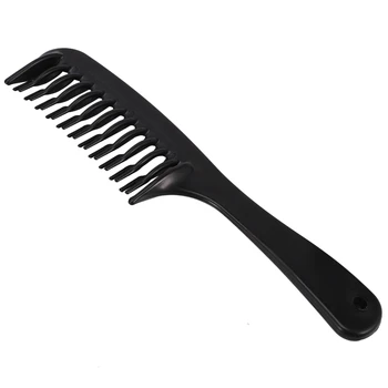 3X черная двухрядная зубчатая расческа для распутывания волос, шампунь, расческа с ручкой для длинных вьющихся влажных волос