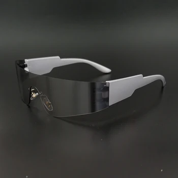 Модные Солнцезащитные очки без оправы в стиле панк UV400 Для мужчин и женщин, очки для бега, рыбалки, MTB, велосипедные Очки, Велосипедные глаза
