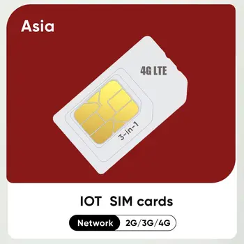 LTE data SIM-карта 6 Гб устройство отслеживания сотовой связи iot M2M 4G ошейник GPS-камера общее использование устройства Азиатские страны универсальные