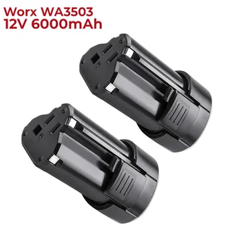 WA3503 Замена аккумулятора емкостью 6000 мАч 12 В для аккумуляторного электроинструмента Worx WA3503 WA3504 WA3505